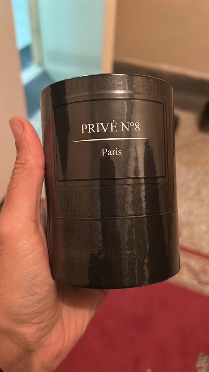 Boîte cylindrique noire PRIVÉ N°8 Paris